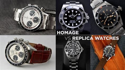 homage watch vs replica